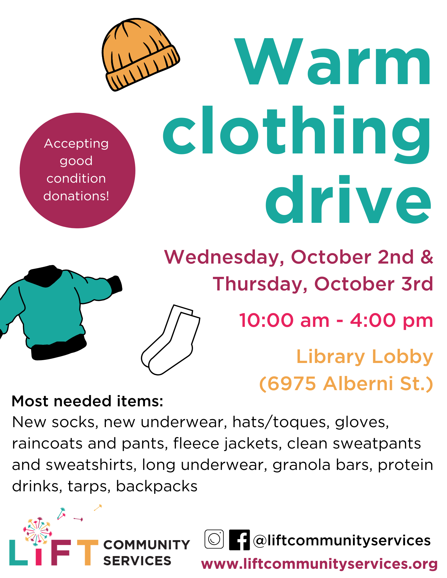 Warm Clothing Drive