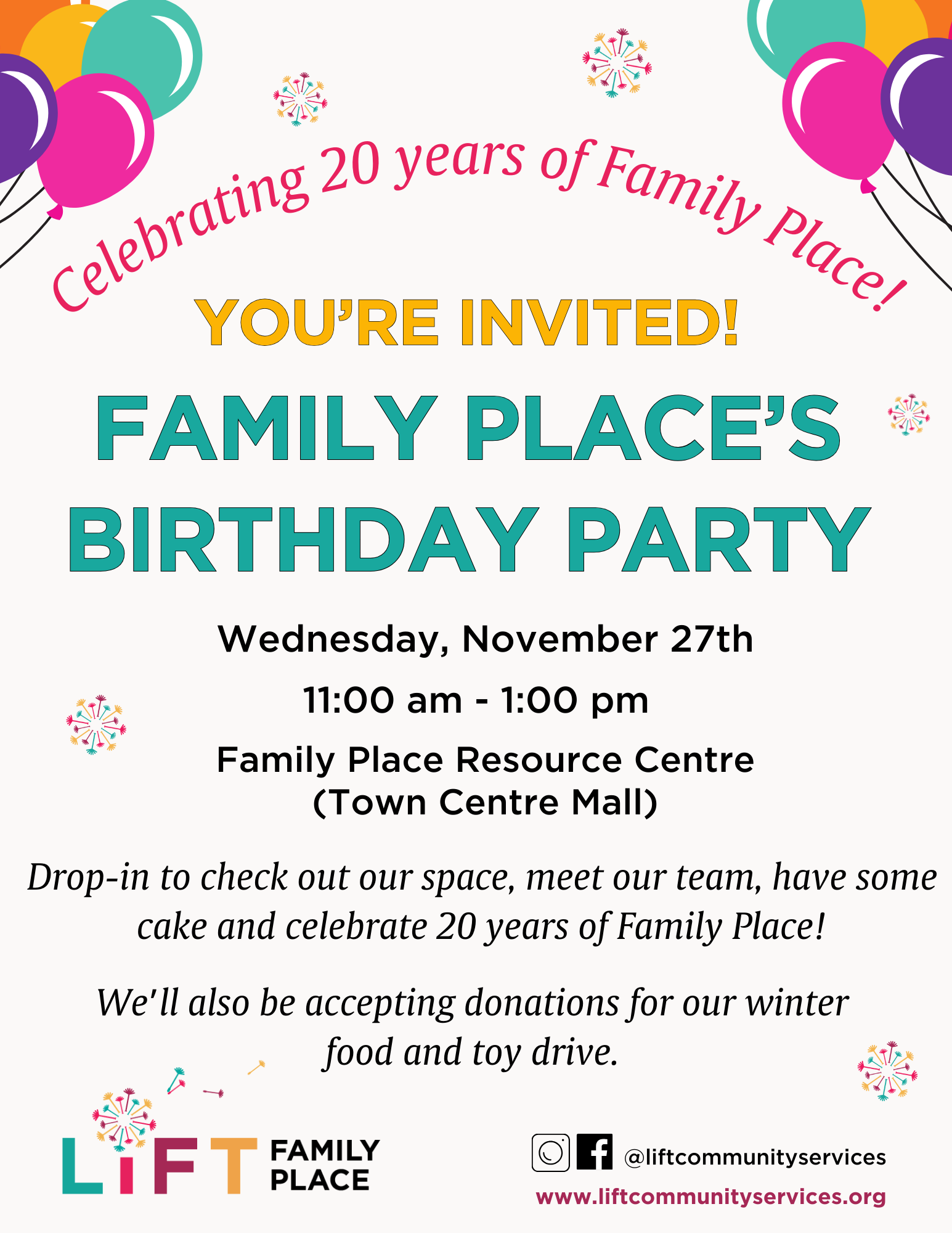 Family Place's 20th Birthday Party